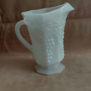 Vintage Milk Glass Pitcher